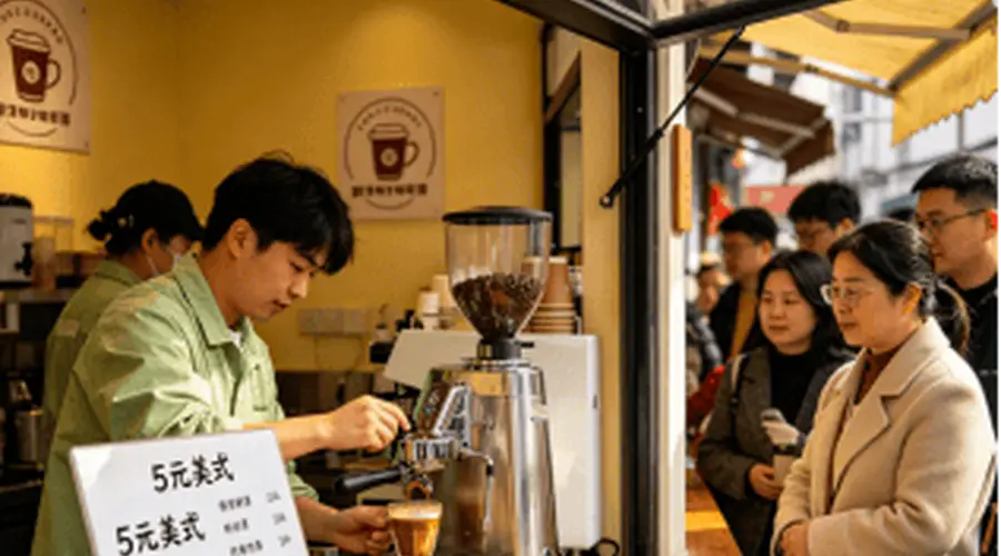奶茶集体跨界做咖啡!下沉市场掀起5-9元平价茶咖潮,差异化打法突围行业混战