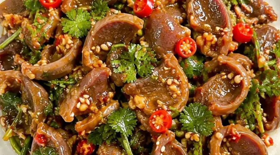 脆嫩鸭胗：江湖风味的凉拌艺术