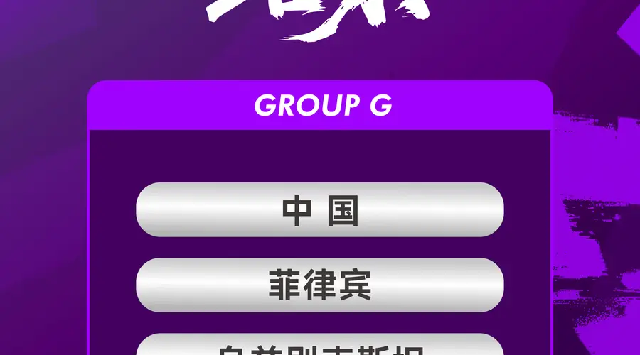亚运会女足分组:中国队与菲律宾乌兹别克中国香港同在G组