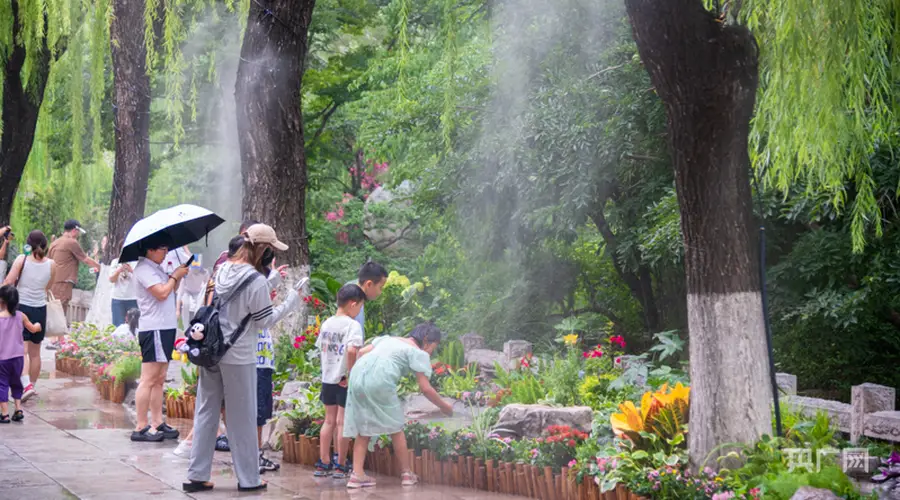 济南趵突泉推泉水花卉小景 亲水赏泉还能逛市集