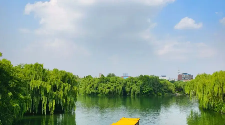 盛夏时节明湖秀