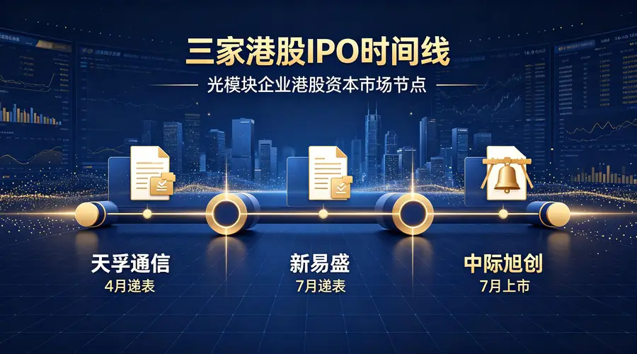 光模块龙头赴港密集募资 硬科技赛道现融资潮