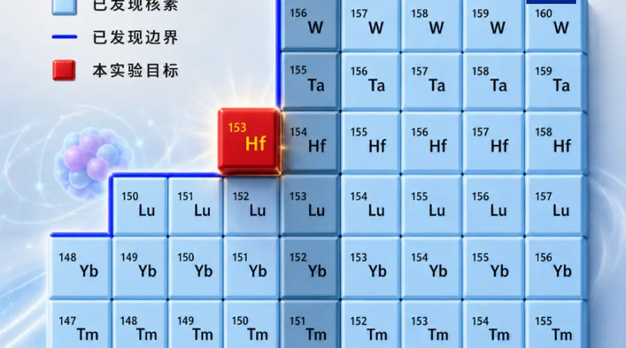 我国借助新建大科学装置成功鉴别稀有原子核铪-153
