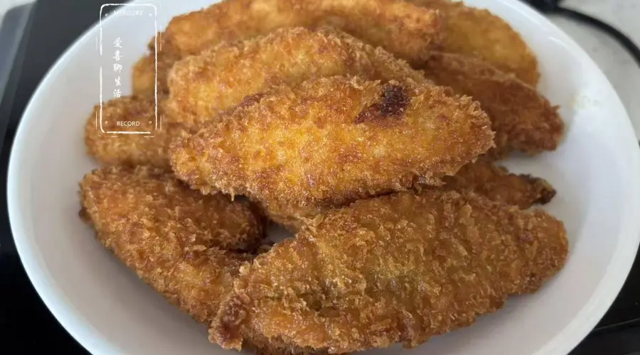黄金酥皮鳕鱼块做法 2分钟搞定孩子爱吃