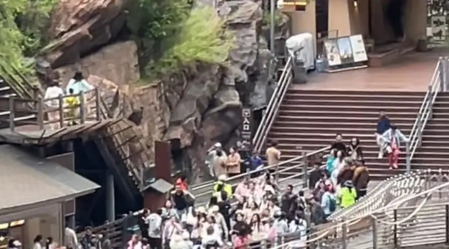 虎跳峡丽江景区附近山体突发崩塌，工作人员反应迅速立即疏散游客