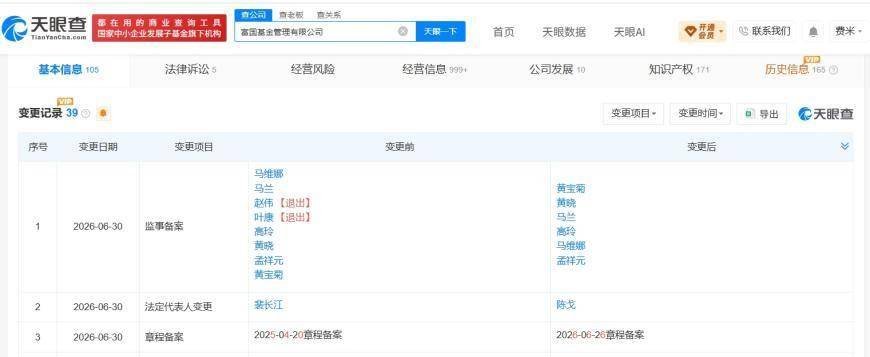 王苏龙任富国基金董事长