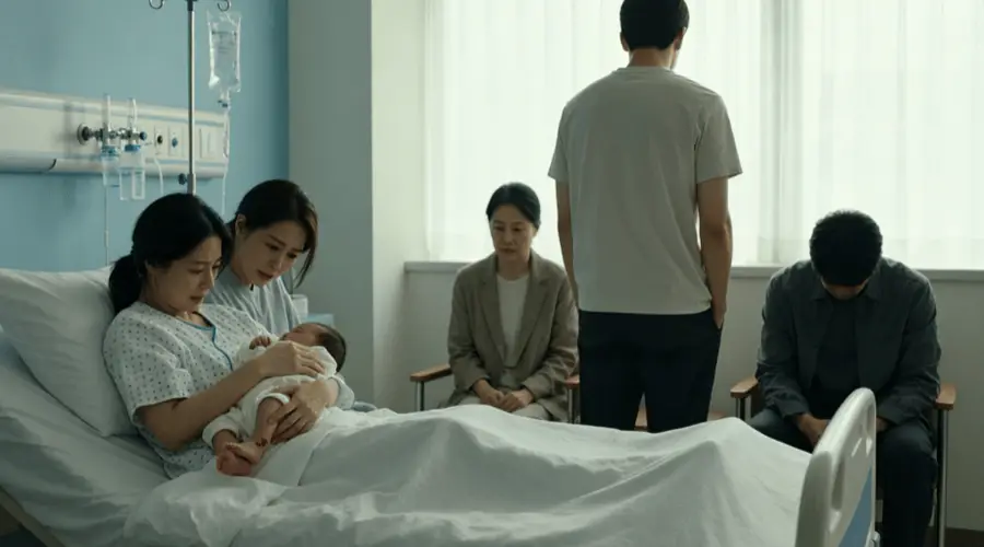 疼了3天终于生了女儿,回到病房老公直接说离了吧,我爸妈都低着头,我抱起孩子发现脚踝上有个胎记不对劲