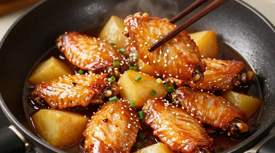 土豆鸡翅这样做,软糯入味比肉还香