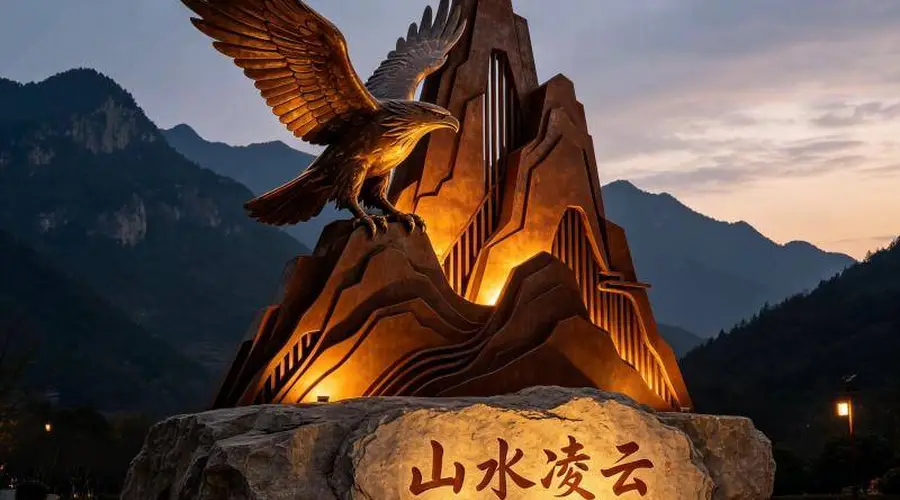景区金属假山雕塑“勇攀高峰”:铸就天地豪情的现代艺术地标
