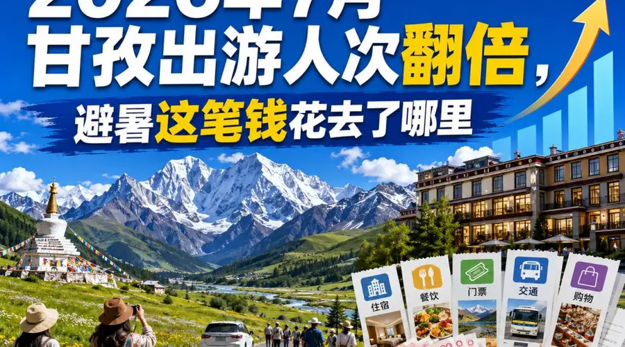 2026年7月甘孜出游人次翻倍 避暑消费投向明确