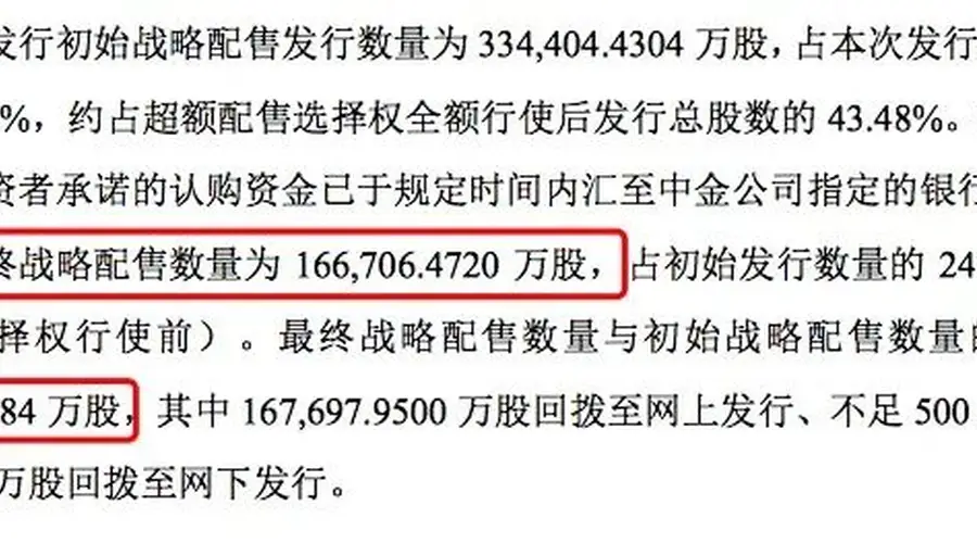 分掉16.67亿股,长鑫科技战配名单阵容豪华