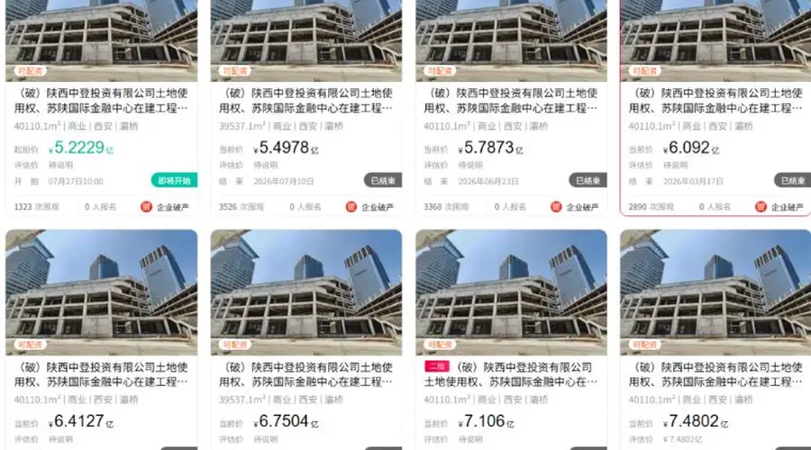 七次流拍,西安“双子塔”等不到接盘者