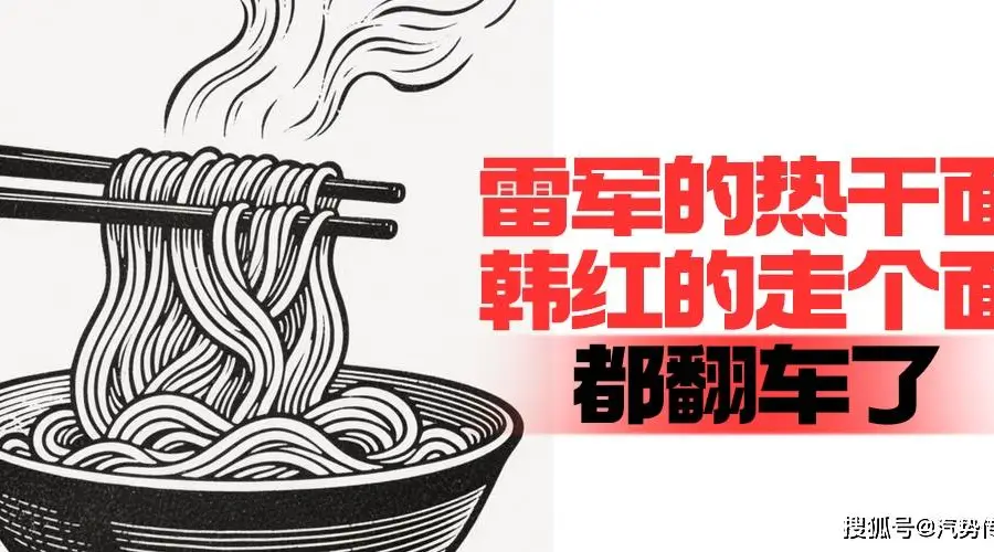 雷军的热干面韩红的走个面,都翻车了| 汽势述评