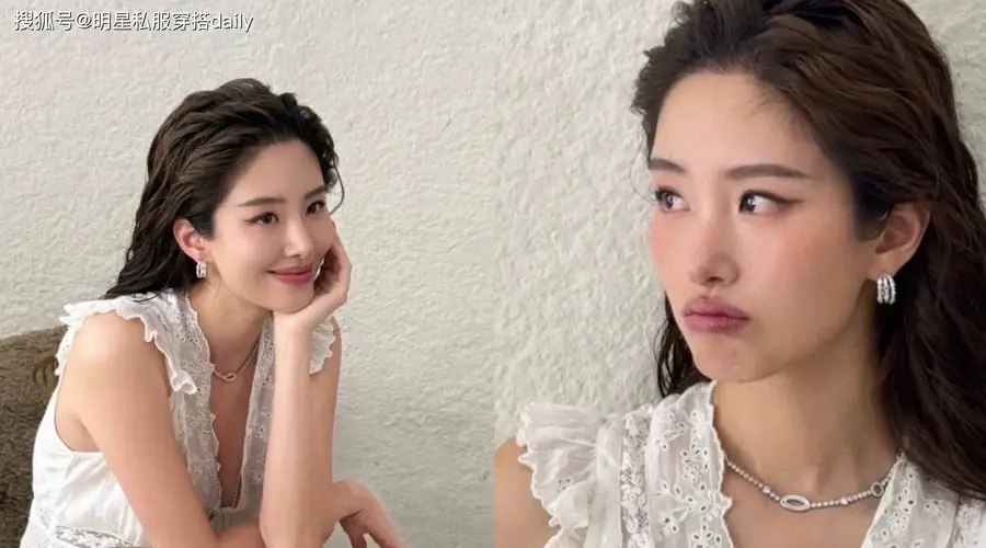 杨采钰当妈后“穿衣更放得开”!荷叶边短上衣搭碎花裙,慵懒时尚