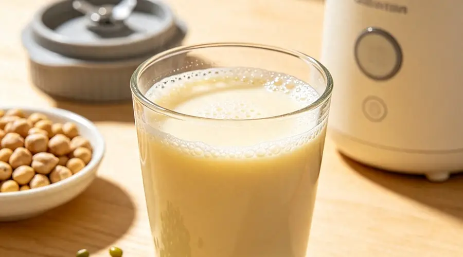 原创这杯豆浆,祛湿、控糖、养脾胃!绿豆配鹰嘴豆,打出来香浓顺滑