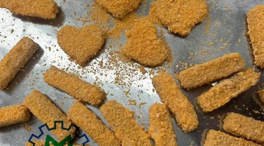 炸酸奶冰淇淋牛奶块通用裹浆裹糠油炸成套设备上线