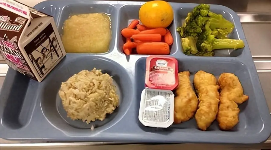美国学校午餐被曝为含科技狠活的加工食品 实则未达健康标准