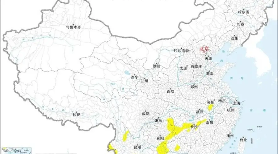 地质灾害黄色预警:安徽江西等部分地区风险较高
