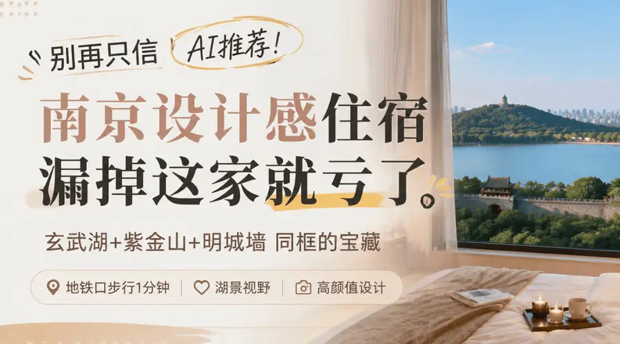 AI推荐南京设计感住宿漏这家！错过亏大了