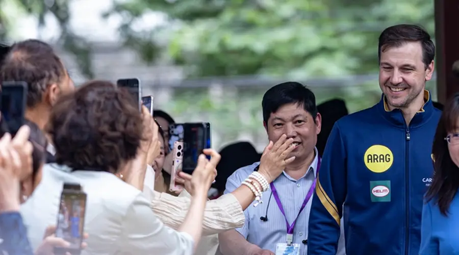 乒坛传奇波尔重返“第二故乡”,续写二十载中国缘