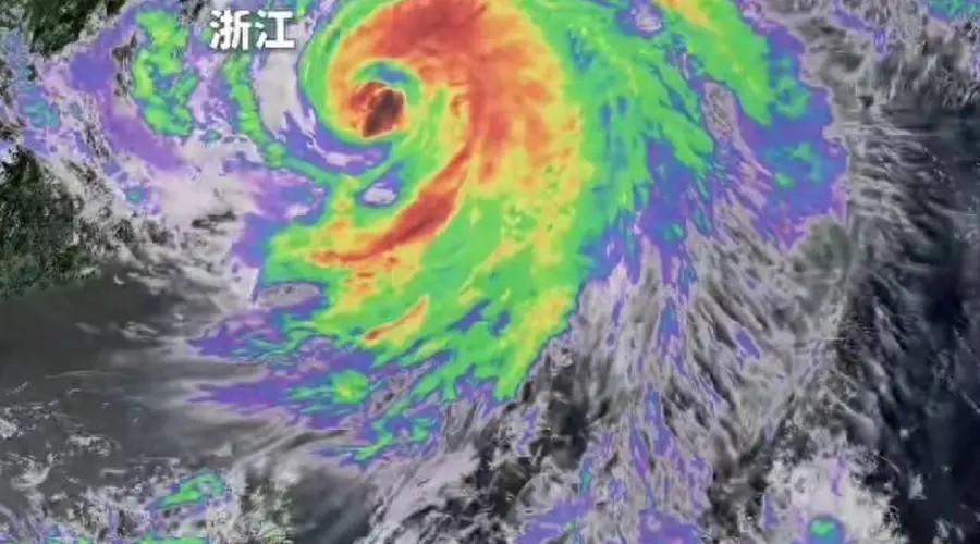 37公里时速冲来!13级巴威登陆玉环,最危险的雨却不在浙江