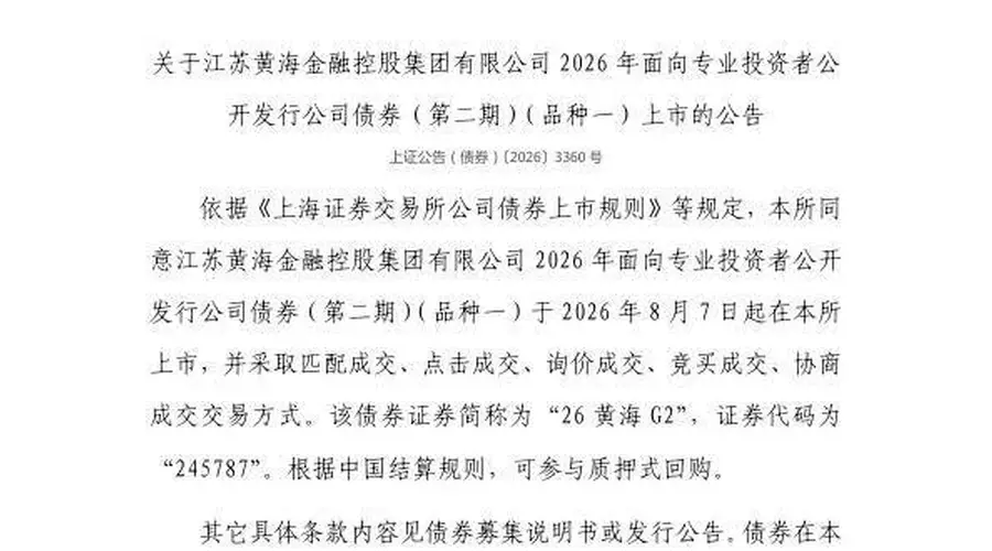 上交所官宣：245787号债券明日在上交所挂牌交易