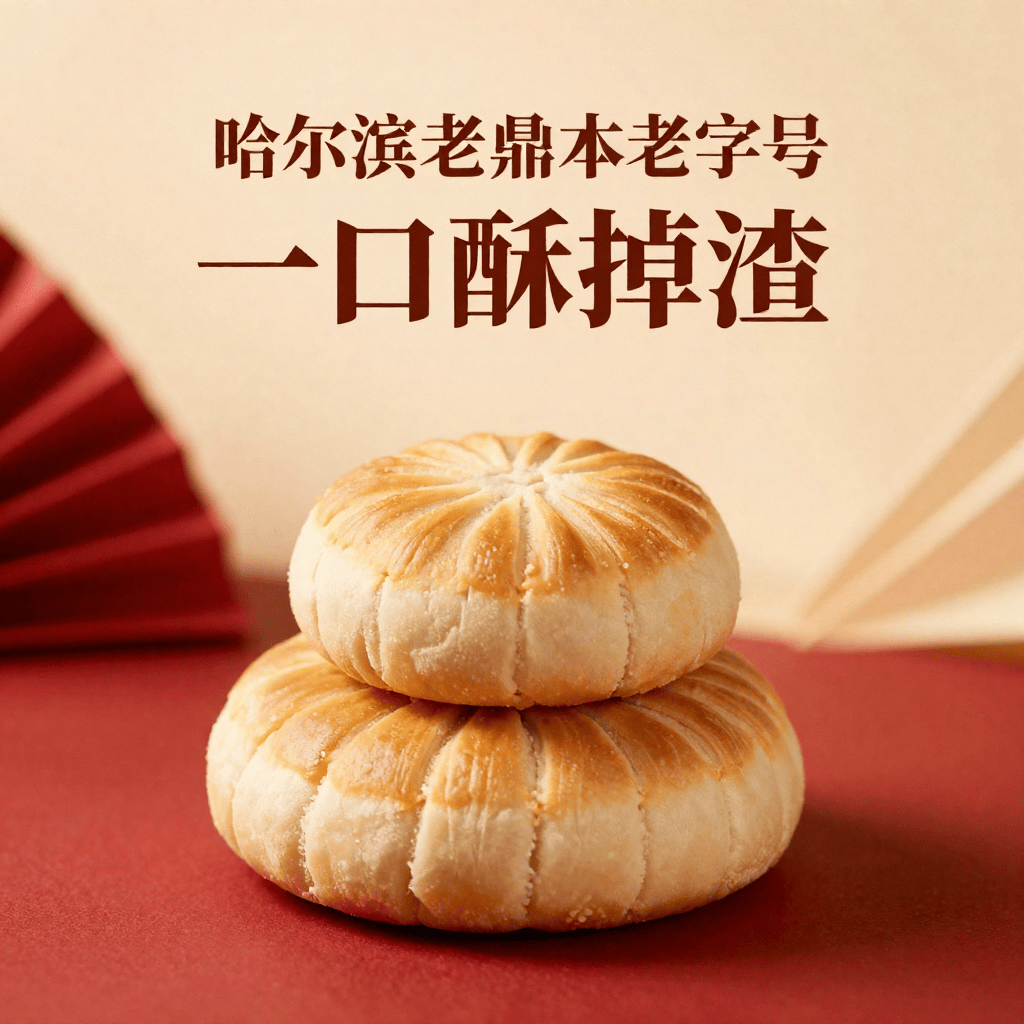 哈尔滨老鼎丰糕点：中式点心的老字号，一口酥掉渣