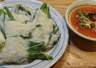 非遗美食山西蘸片子：四季蔬菜裹面糊 老陈醋蘸料增风味