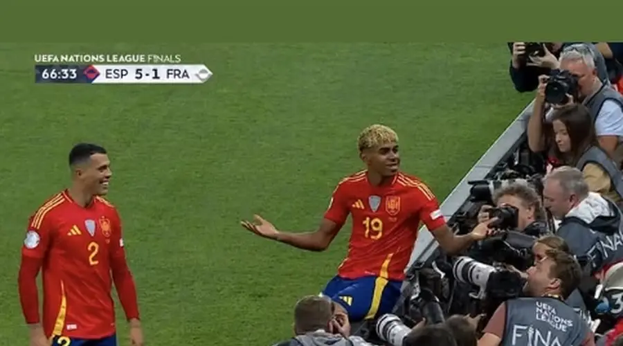 挑事不嫌大！亚马尔晒西班牙5-4法国 专挑5-1时拉仇恨