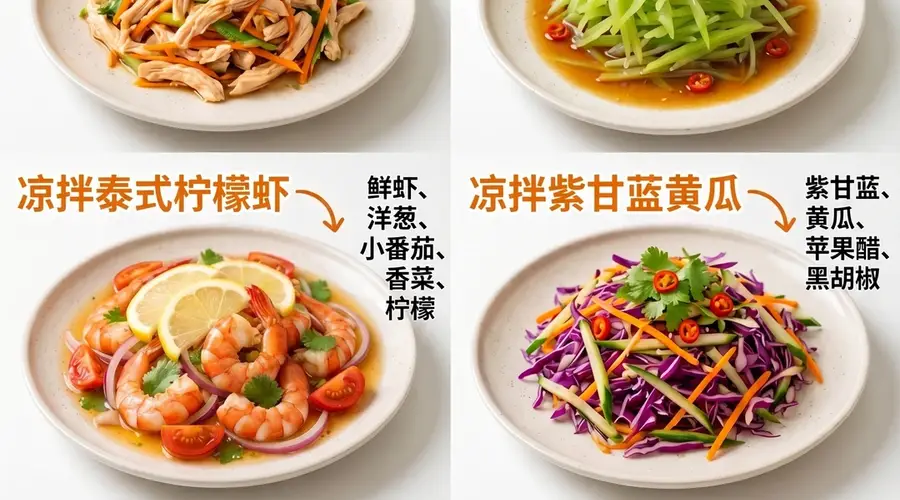 夏天晚餐试试这六道低卡凉拌菜