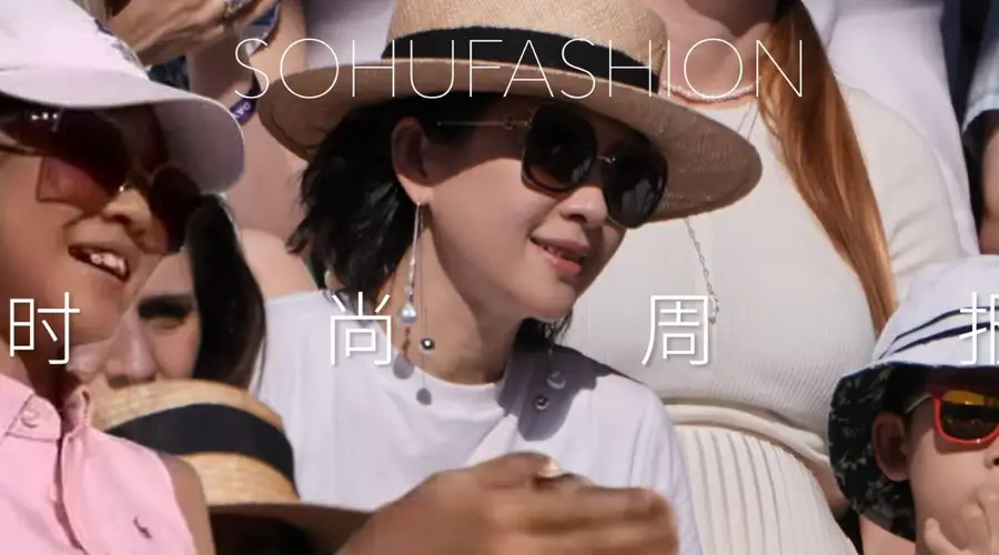 章子怡携儿女温网观赛 醒醒已长成灵动小甜妹