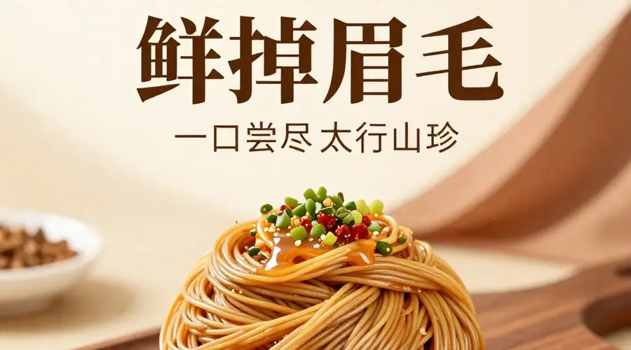 山西太行特色杏仁面上线 山珍入面鲜香浓郁