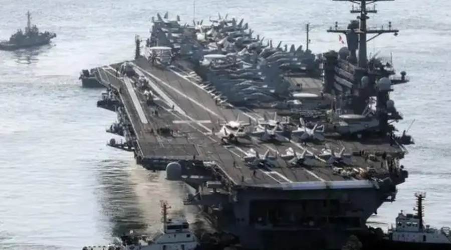 美核航母闯南海挺菲 中方空警-600弹射画面公开