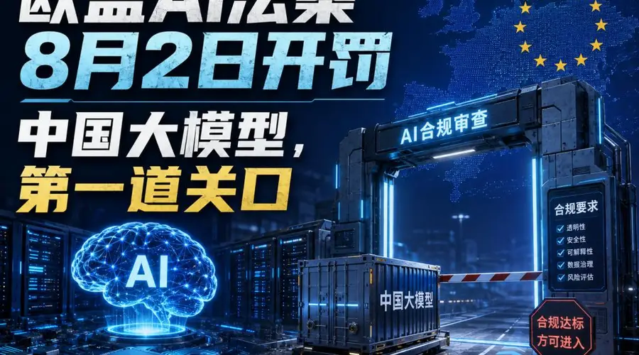 欧盟AI法案8月2日开罚 中国大模型迎专属考验