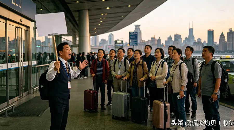 泰国18人旅行团抵沪 集合呼喊无人回应