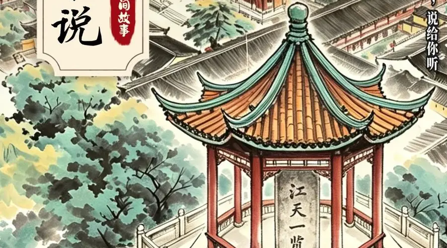 镇江文旅说丨金山“江天一览”四字大小不一，背后故事太妙了