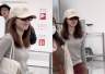 赵今麦“新造型”美翻天！浅灰上衣搭复古红波点裙，复古温柔又少女