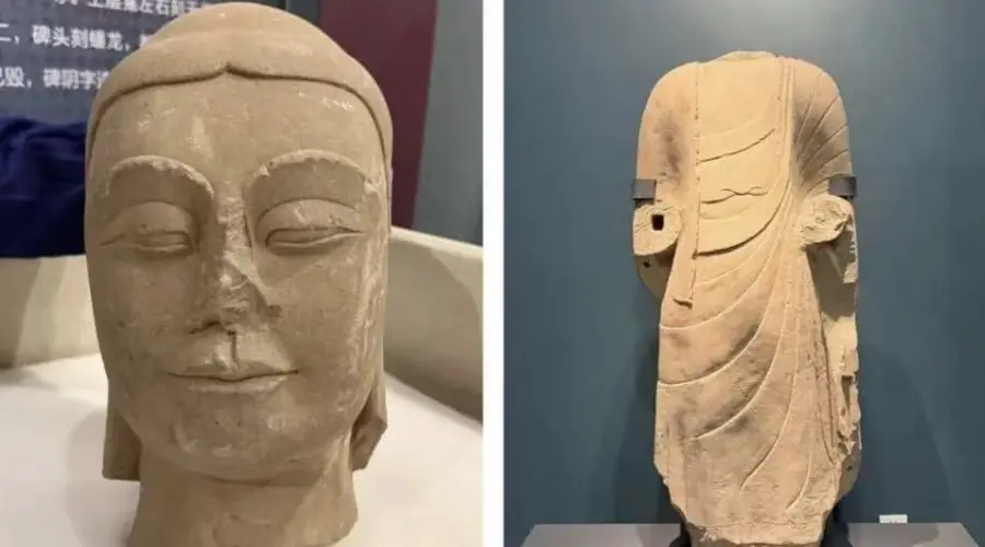 山西一村民耕地时发现1400年前佛首,经鉴定系北齐时期石造像