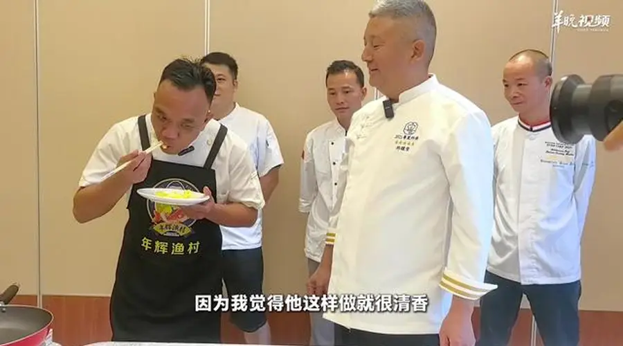 7月23日河源名厨交流团赴中山 两地名厨以鱼为媒切磋粤菜技艺