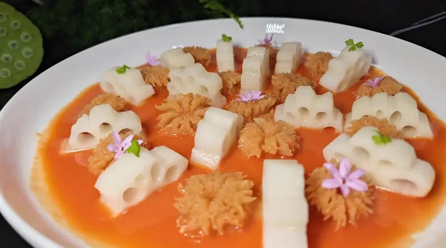 广州星厨设计荷花宴 多款创意菜引关注