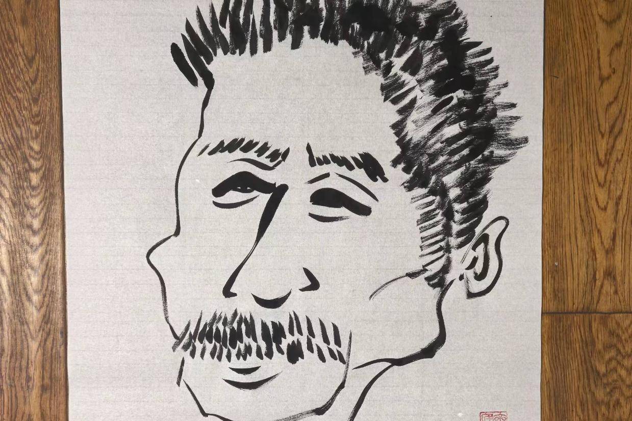 作家齐一民漫画（89）鲁迅漫像三幅