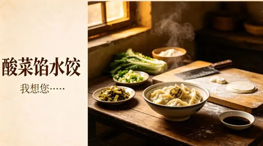 酸菜馅水饺