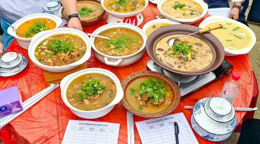 信阳特色美食面炕鸡 宴席待客招牌硬菜